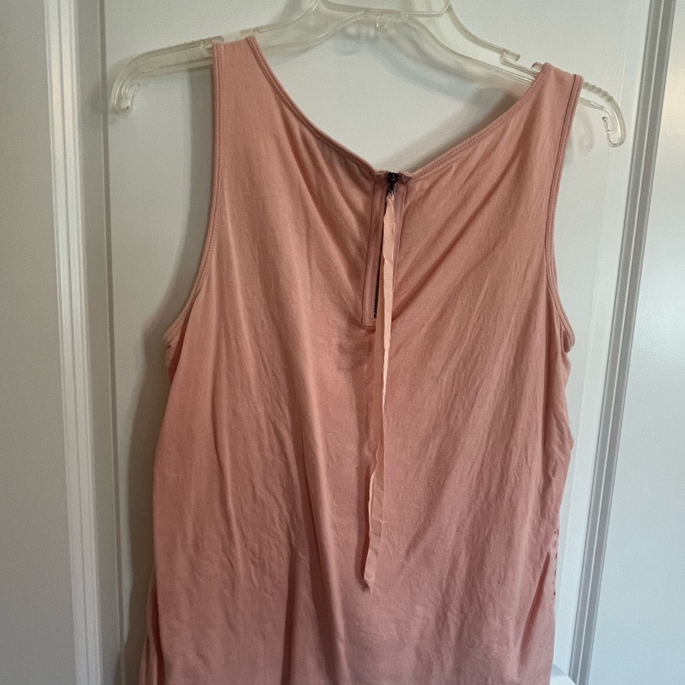 LOFT Blush Cut-Out Tank Top - Picture 3 of 3